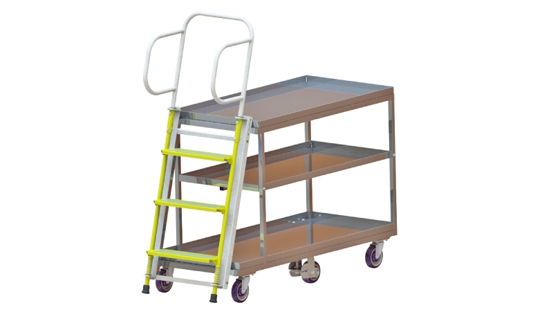 Stock-Picking Ladder Cart